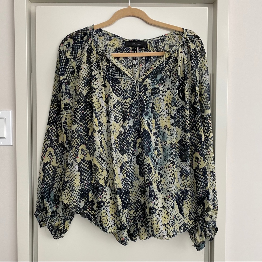 Isabel Marant snake print blouse
